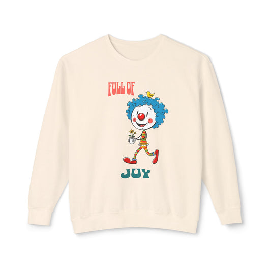 Full of joy Unisex Lightweight Crewneck Sweatshirt - StyleMZ - Stylemz