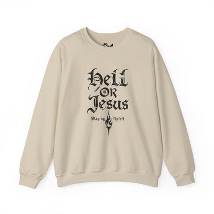 Hell or Jesus Unisex Heavy Blend™ Crewneck Sweatshirt - StyleMZ