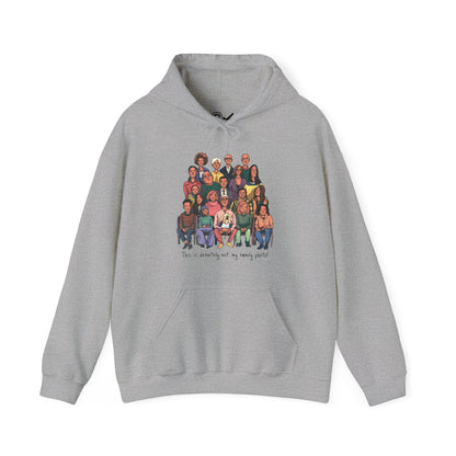 Definitely not my family photo Unisex Heavy Blend™ Hooded Sweatshirt - StyleMZ