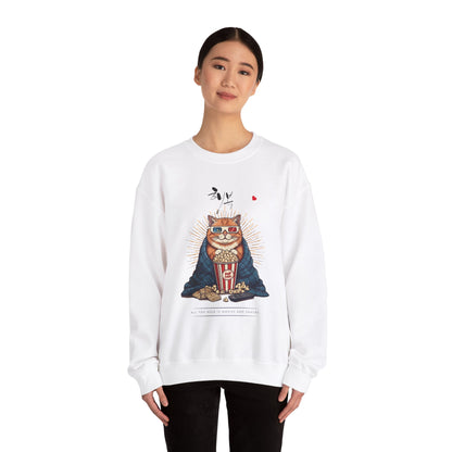 Happiness Unisex Heavy Blend™ Crewneck Sweatshirt - StyleMZ - Stylemz