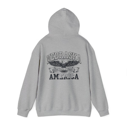 Nebraska Unisex Heavy Blend™ Hooded Sweatshirt - StyleMZ