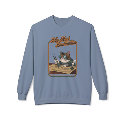 My next destintion Unisex Midweight Softstyle Fleece Crewneck Sweatshirt - StyleMZ