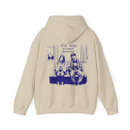 Find Rest on the Journey Unisex Heavy Blend™ Hooded Sweatshirt - StyleMZ