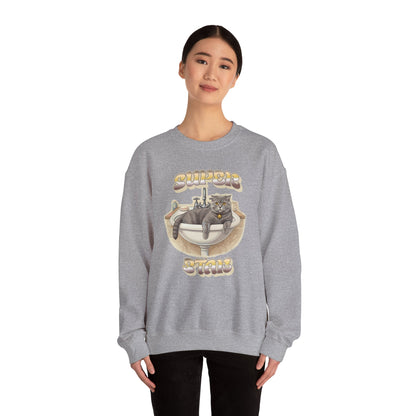 Star cat Unisex Heavy Blend™ Crewneck Sweatshirt - StyleMZ