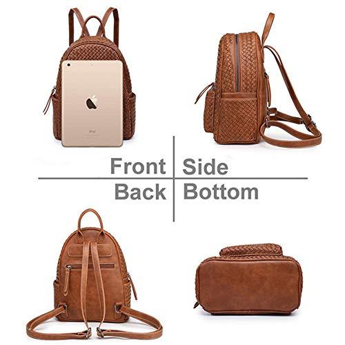 Women Backpack Purse Woven Trendy Stylish Casual Handbag