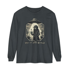 Korea -  Out of this world Unisex Garment-dyed Long Sleeve T-Shirt  - StyleMZ