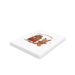 The gingerbread man's love for sleds  Greeting Cards (8, 16, and 24 pcs)  - StyleMZ