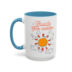 Korea -  Create your sunshine Accent Coffee Mug (11, 15oz)  - StyleMZ