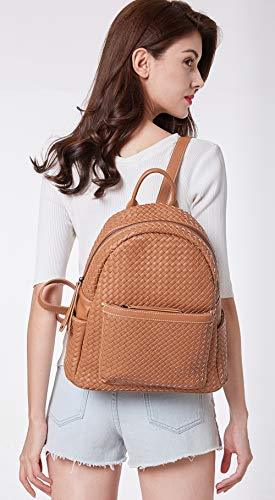 Women Backpack Purse Woven Trendy Stylish Casual Handbag