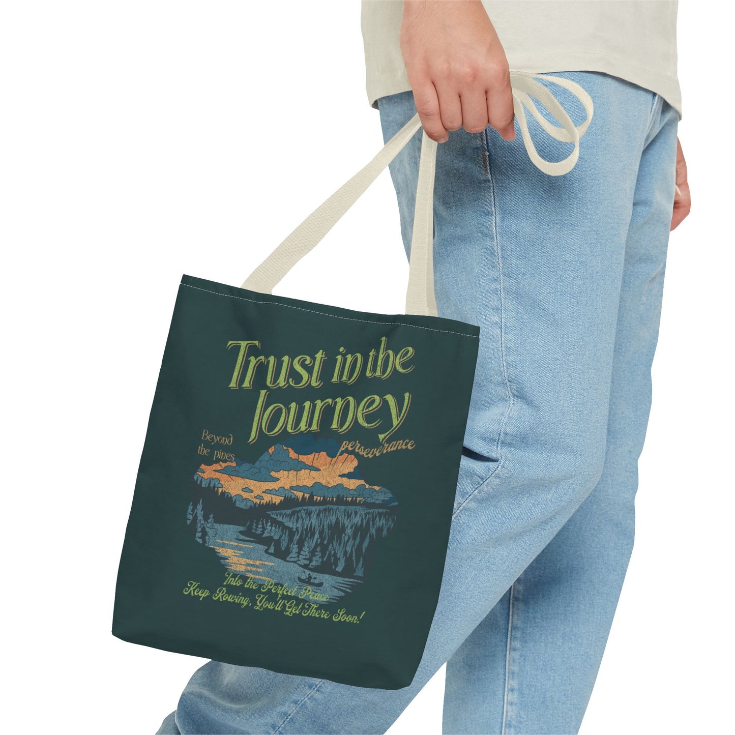 Trust in the journey Tote Bag (AOP) - StyleMZ