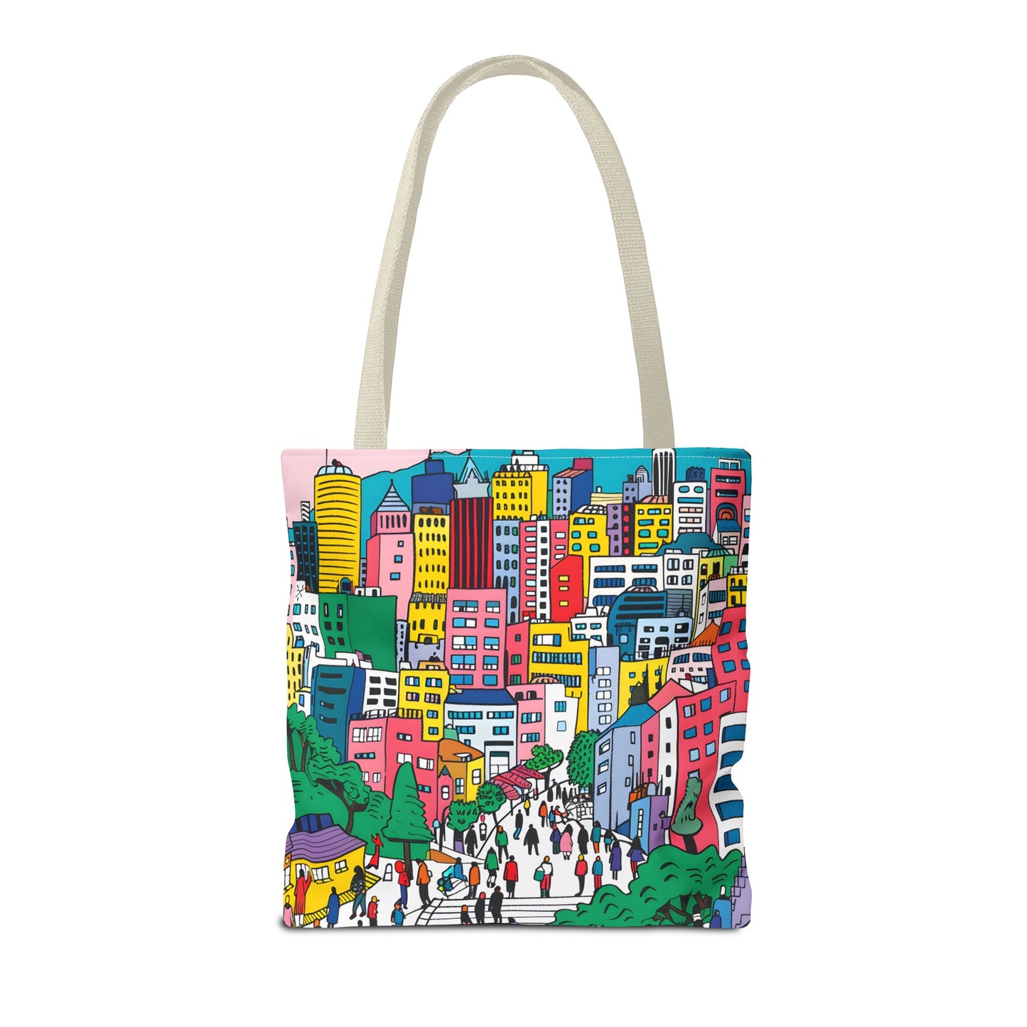 Seoul's hill neighborhoods Tote Bag (AOP) - StyleMZ