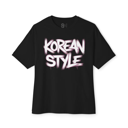 Korean style Unisex Oversized Boxy Tee - StyleMZ