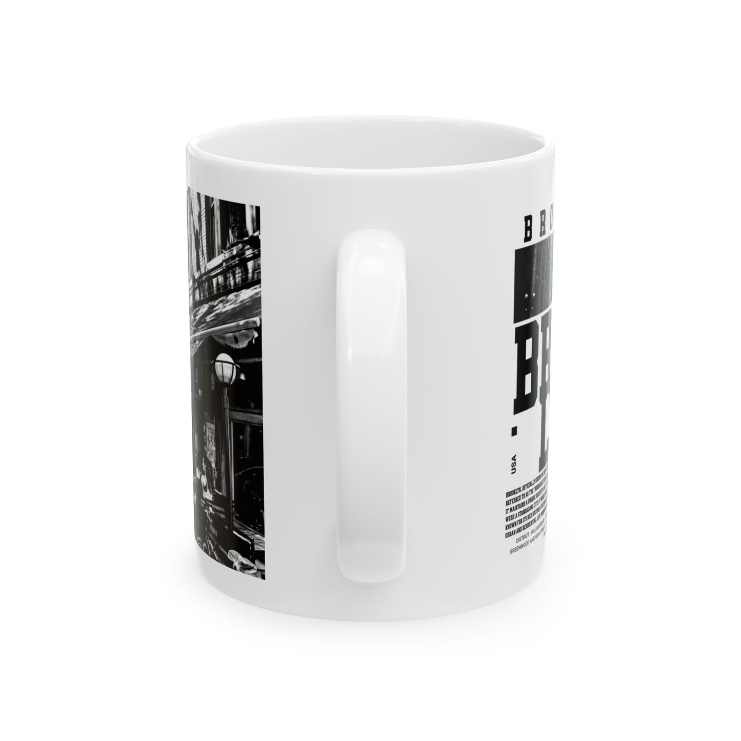 Brooklyn Ceramic Mug, (11oz, 15oz) - StyleMZ