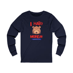 Korea -  I hate Monday Unisex Jersey Long Sleeve Tee  - StyleMZ