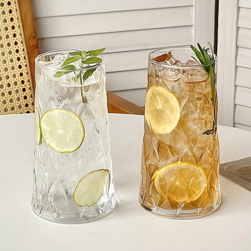 2pcs Multifunctional Glass Drinking Cups Lead-free Insulation