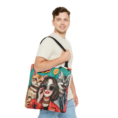 Korea -  Hi! Cats Tote Bag (AOP)  - StyleMZ