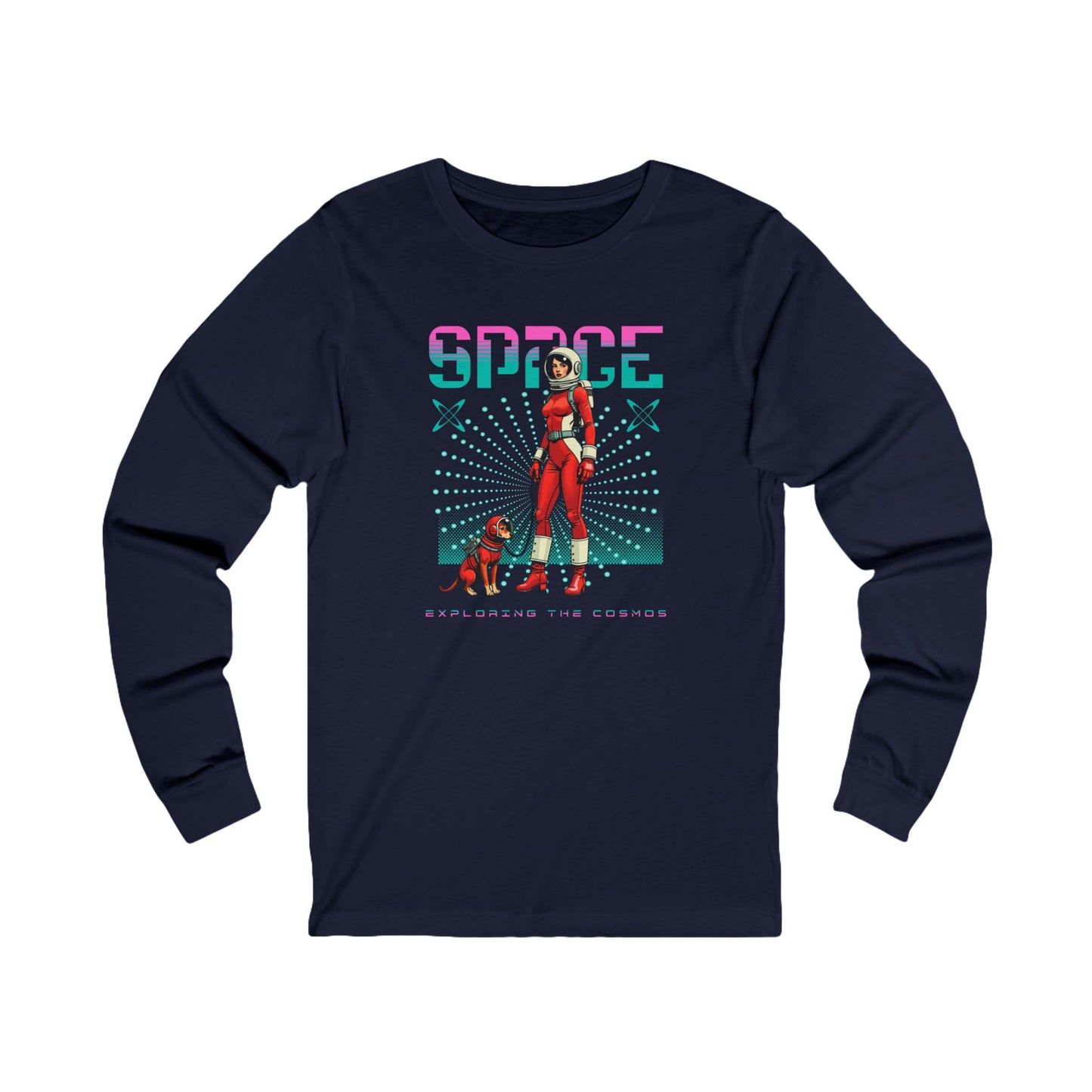 Korea -  Space Unisex Jersey Long Sleeve Tee  - StyleMZ