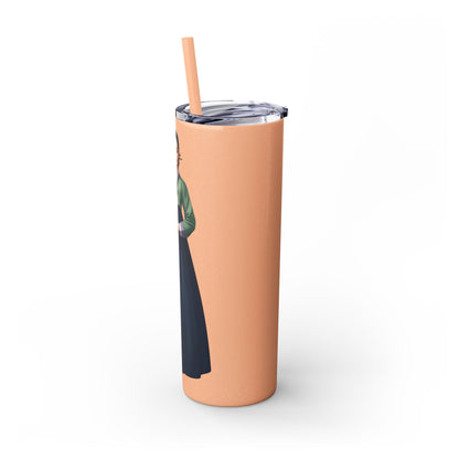 GRACE HERITAGE Skinny Tumbler with Straw, 20oz - StyleMZ