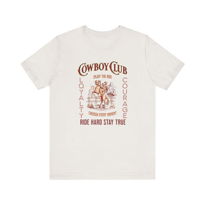 Cowboy club Unisex Jersey Short Sleeve Tee