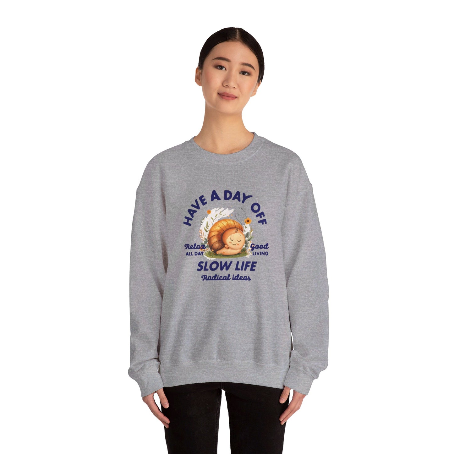 Korea -  Slow Life Unisex Heavy Blend™ Crewneck Sweatshirt  - StyleMZ