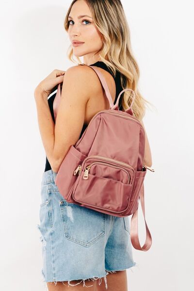 Fame Multi Pocket Nylon Backpack Bag for Everyday Use