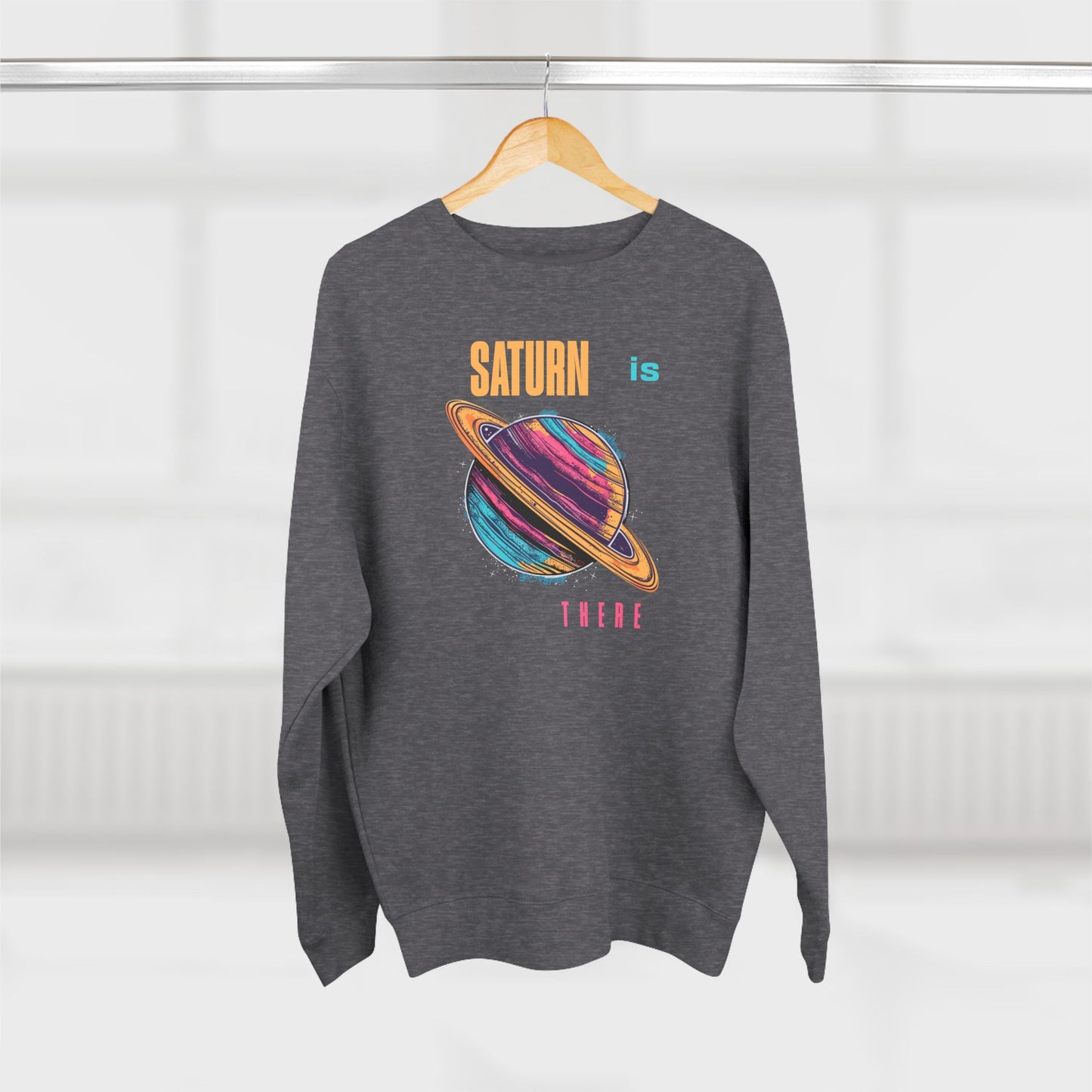 Saturn is there Unisex Crewneck Sweatshirt  - StyleMZ