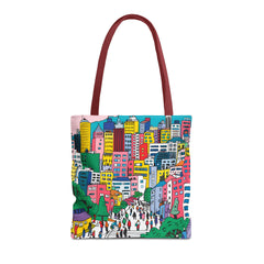 Korea -  Seoul's hill neighborhoods Tote Bag (AOP)  - StyleMZ