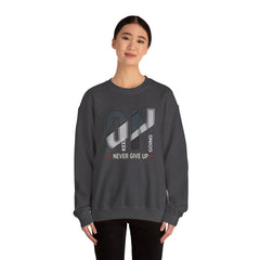 Corea - Sudadera unisex con cuello redondo y mezcla pesada Keep going on - StyleMZ 