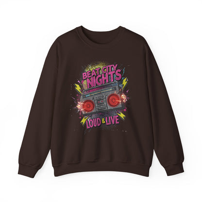 Beat city nights Unisex Heavy Blend™ Crewneck Sweatshirt - StyleMZ-Stylemz