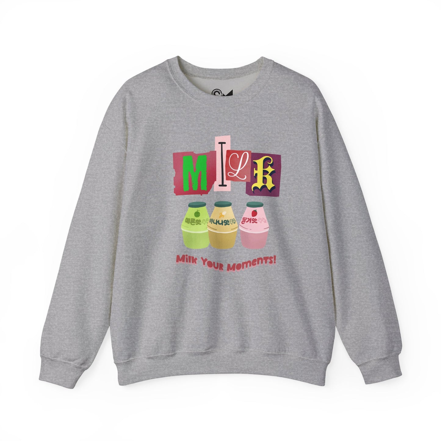 Milk your moment! Unisex Heavy Blend™ Crewneck Sweatshirt - StyleMZ