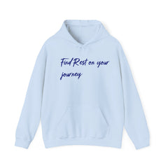 Find Rest on the Journey Unisex Heavy Blend™ Hooded Sweatshirt  - Korea  - StyleMZ