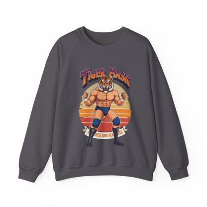 Tiger Mask Unisex Heavy Blend™ Crewneck Sweatshirt - StyleMZ