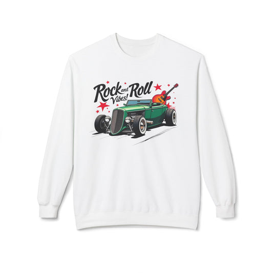 Rock & Roll Vibes Unisex Midweight Softstyle Fleece Crewneck Sweatshirt - StyleMZ