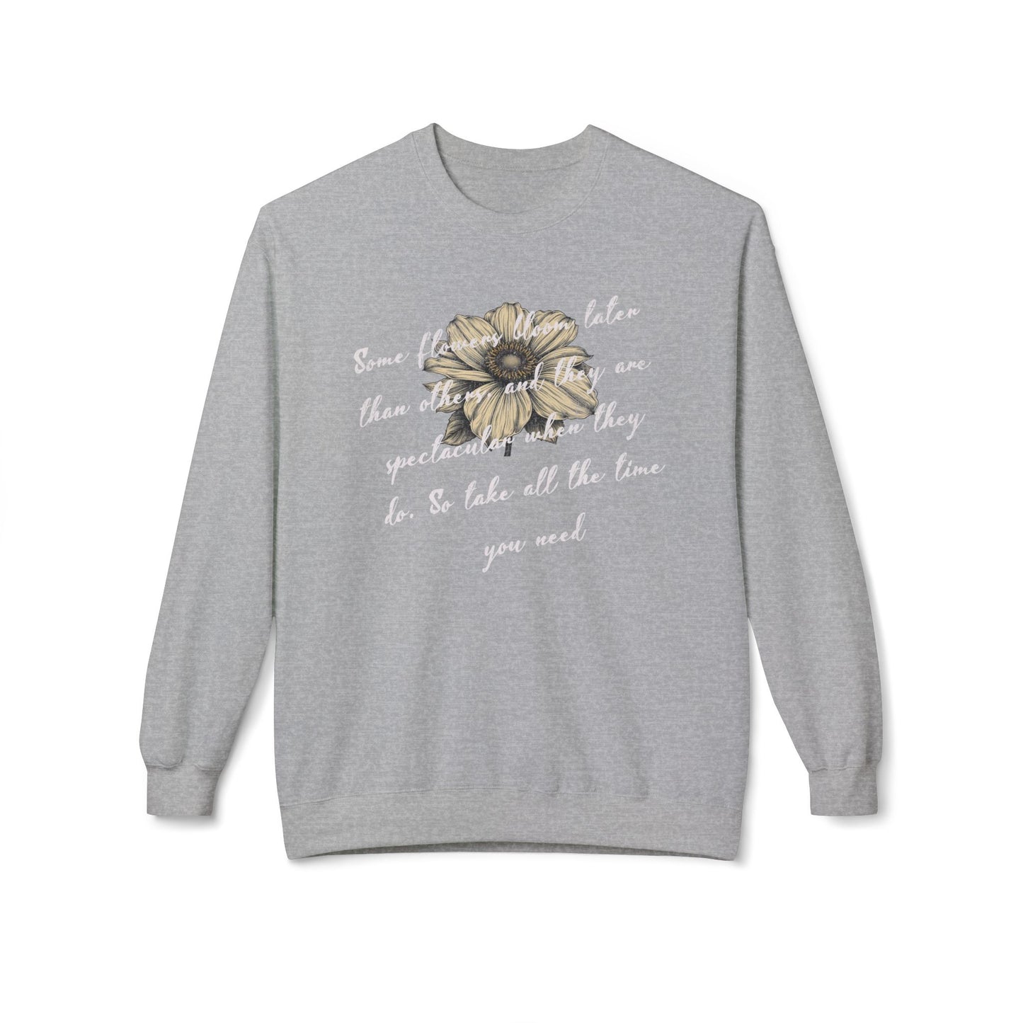 Korea -  Your bloom will be spectacular Unisex Midweight Softstyle Fleece Crewneck Sweatshirt  - StyleMZ