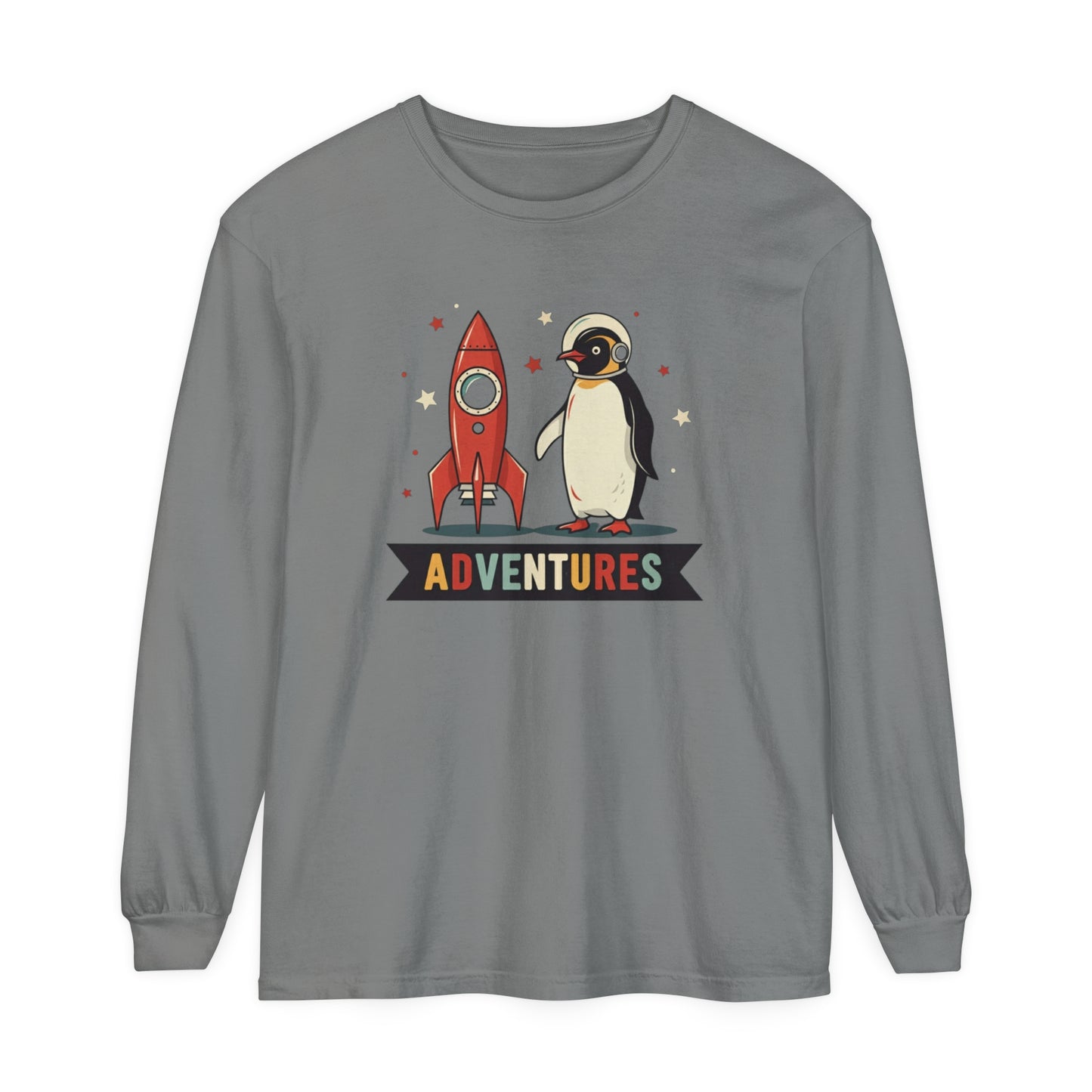 Adventures Unisex Garment-dyed Long Sleeve T-Shirt - StyleMZ