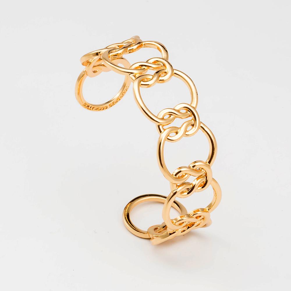 Love Knot Bracelet - 18k Gold Plated Cuff Bangle