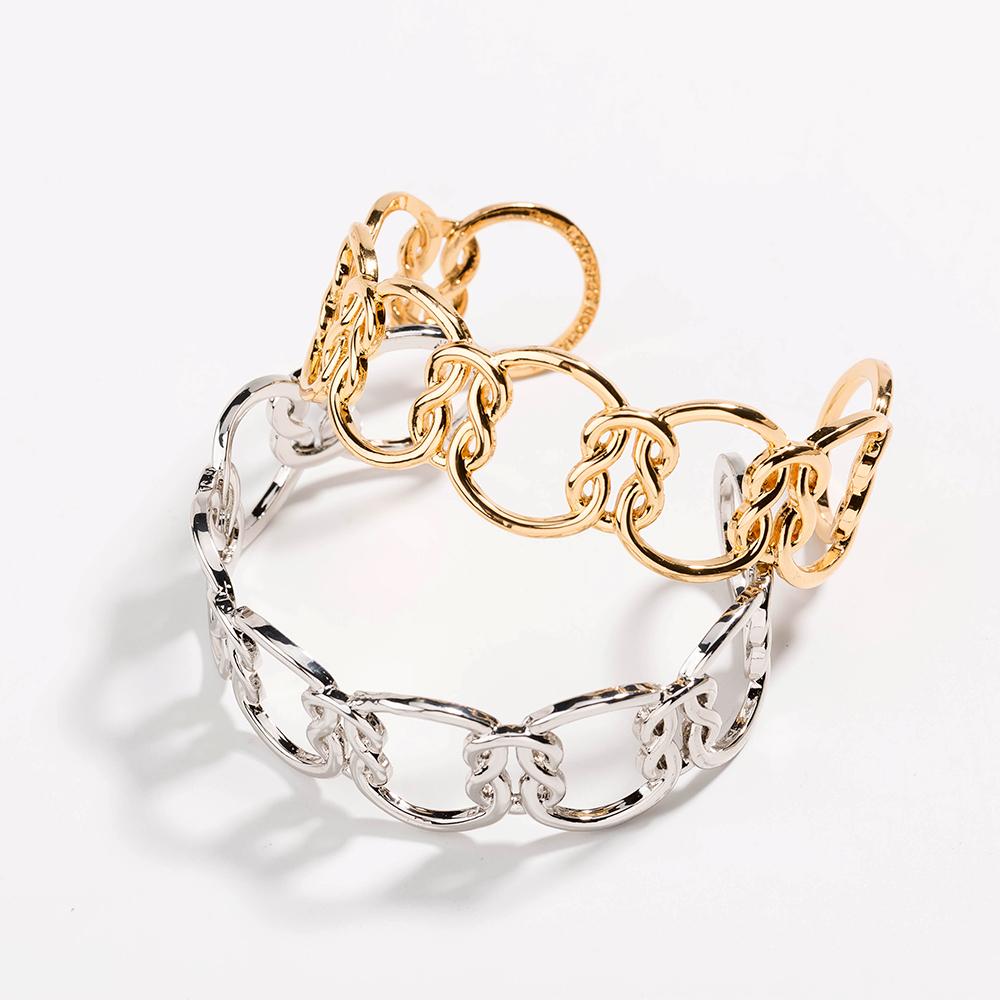 Love Knot Bracelet - 18k Gold Plated Cuff Bangle