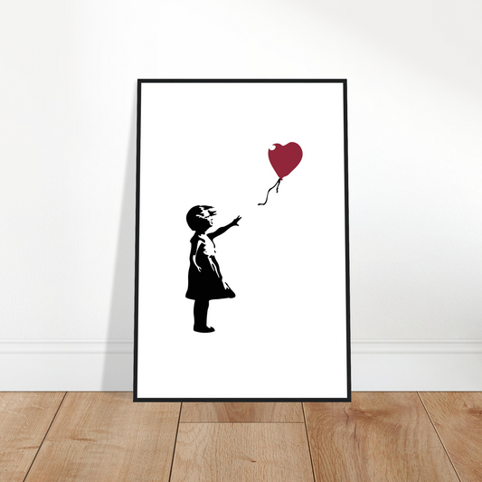 Banksy The Girl With A Red Balloon Artwork Poster Print