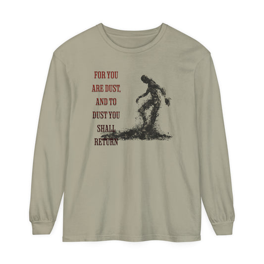 Korea - Return to soil Unisex Garment-dyed Long Sleeve T-Shirt - StyleMZ - Stylemz