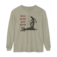 Korea -  Return to soil Unisex Garment-dyed Long Sleeve T-Shirt  - StyleMZ