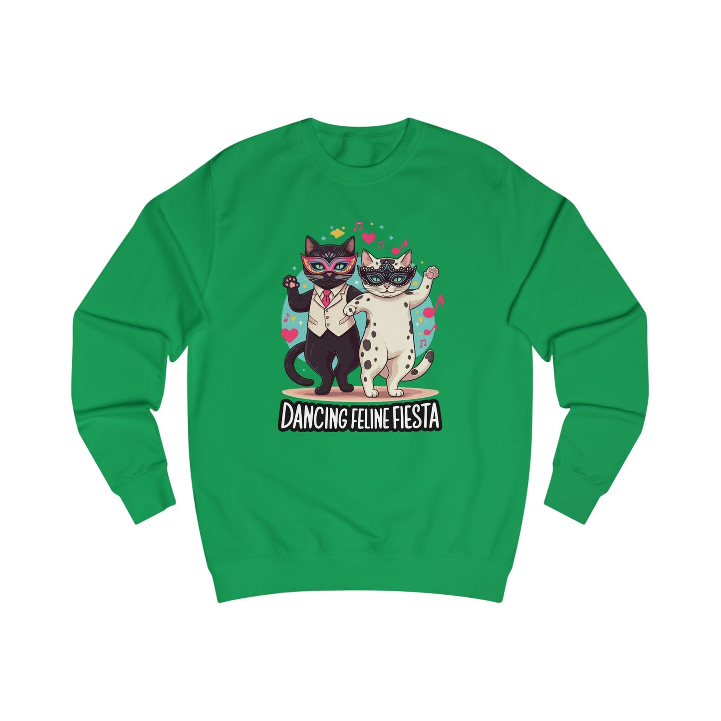 Dancing Feline Fiesta Unisex Sweatshirt - StyleMZ