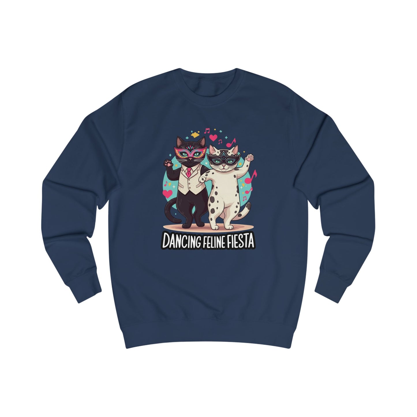 Dancing Feline Fiesta Unisex Sweatshirt - StyleMZ