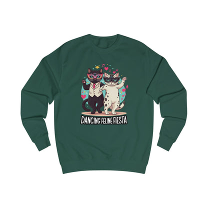 Dancing Feline Fiesta Unisex Sweatshirt - StyleMZ