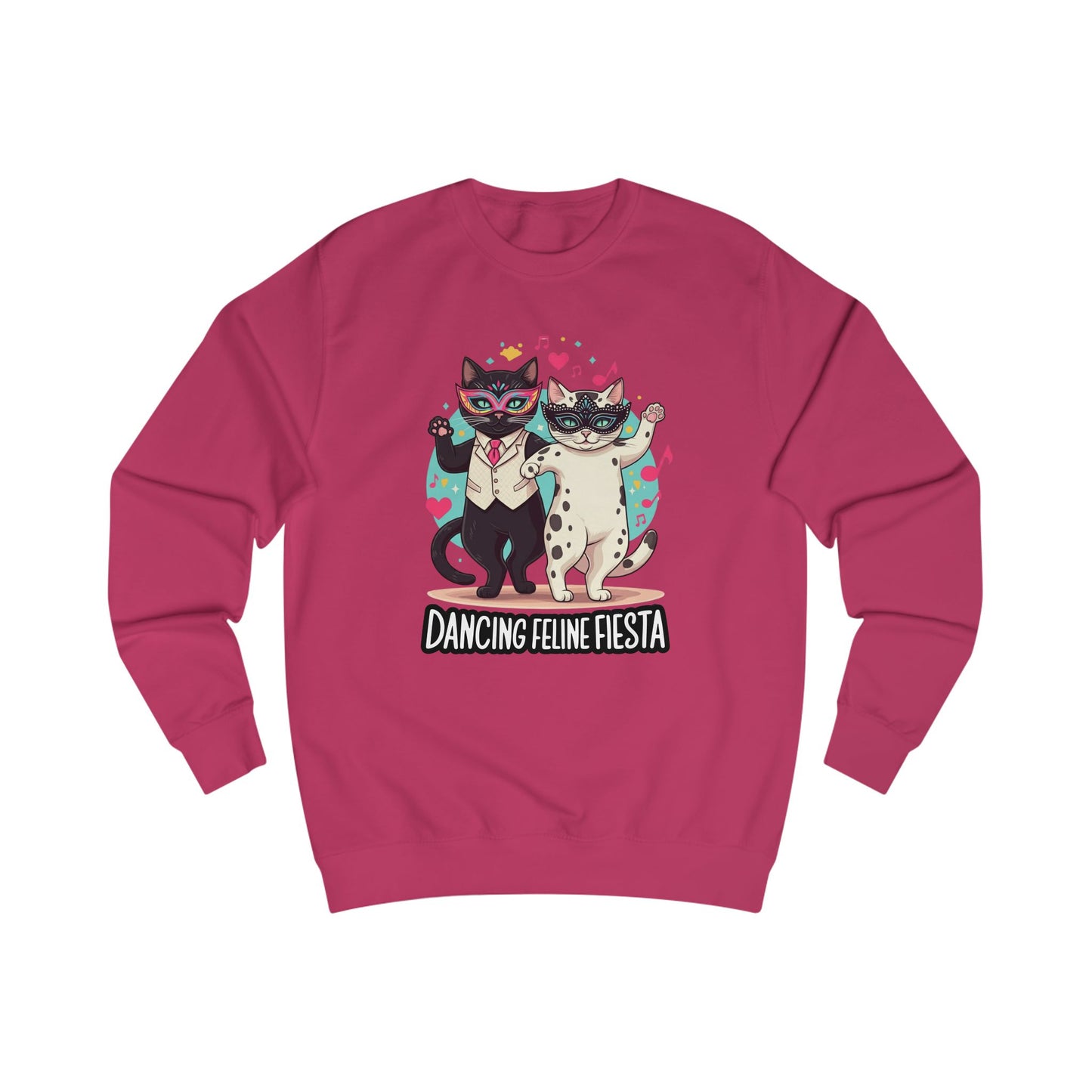 Dancing Feline Fiesta Unisex Sweatshirt - StyleMZ