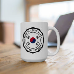 Corea - Taza de cerámica Taegeukgi, (11 oz, 15 oz) - StyleMZ 