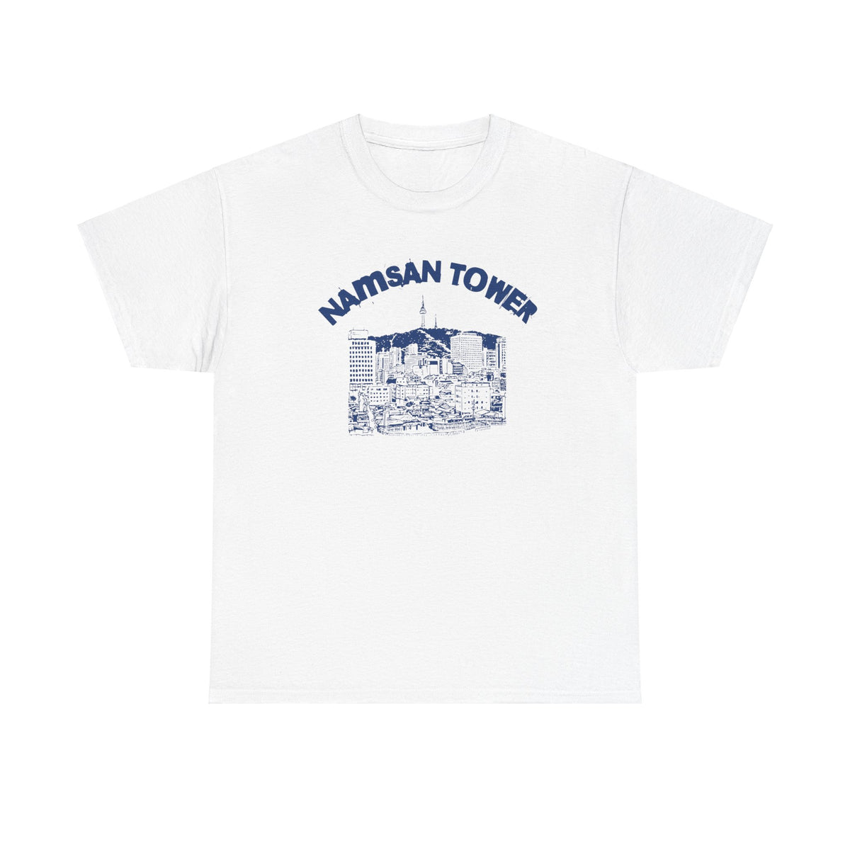 StyleMZ -  Namsan Tower Unisex Heavy Cotton Tee  - StyleMZ