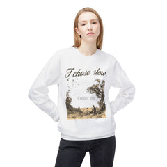 Korea -  Slow tranquil life Unisex Midweight Softstyle Fleece Crewneck Sweatshirt  - StyleMZ