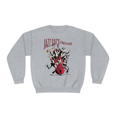 Korea -  Jazz cat's groove Unisex NuBlend® Crewneck Sweatshirt  - StyleMZ