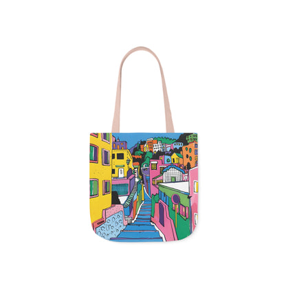 The hillside village in Korea Canvas Tote Bag, 5-Color Straps - StyleMZ