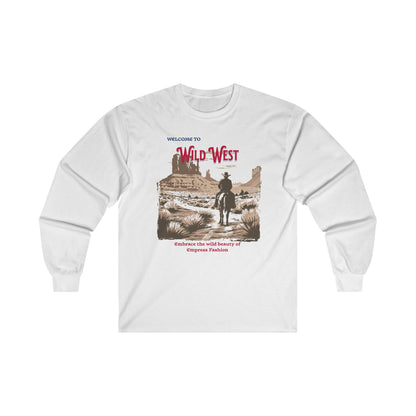 Korea -  Wild West Unisex Ultra Cotton Long Sleeve Tee  - StyleMZ